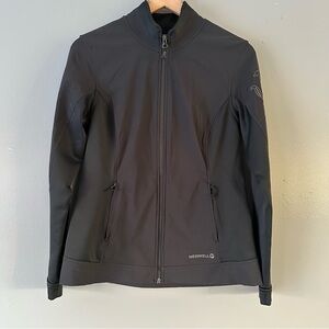 Merrell Aeroblock Zip-up Jacket with Embellished Sleeve | Black‎